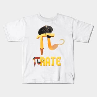 PIrate Pi funny Pirate Pi Math Pi Pun Kids T-Shirt